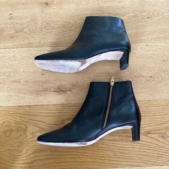 ATP Atelier Leather Ankle Boots in Black - Picture 9 of 9